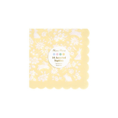 Servilletas pastel flores mini - pequeñas