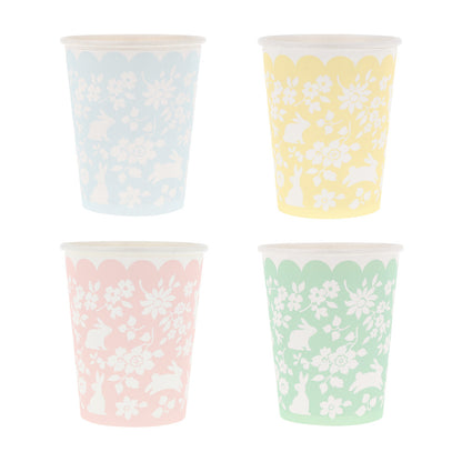 Vasos pastel flores mini