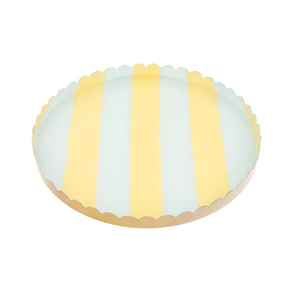 Bandeja para accesorios rayas pastel - mediana