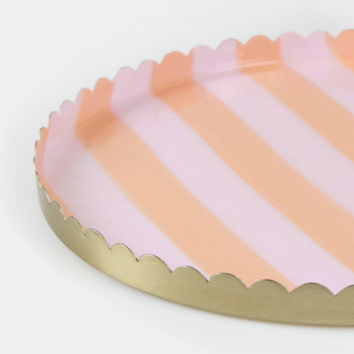 Bandeja para accesorios rayas pastel - grande