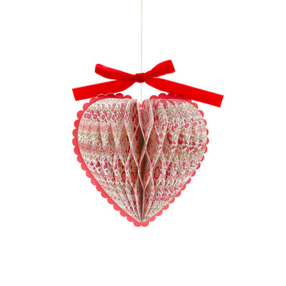 Decoraciones de papel con forma de corazón Liberty
