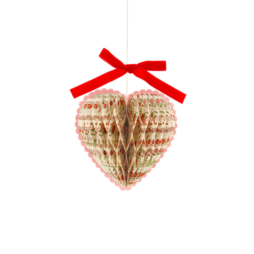 Decoraciones de papel con forma de corazón Liberty