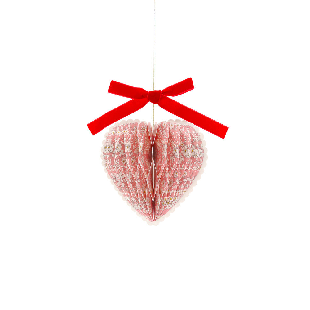 Decoraciones de papel con forma de corazón Liberty