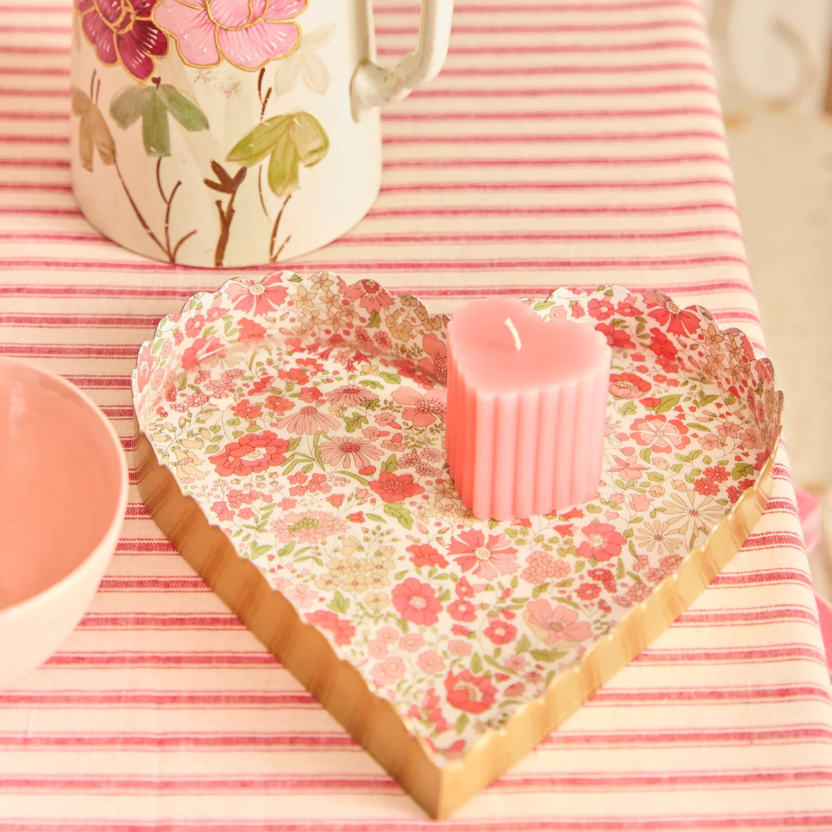Bandeja para accesorios con forma de corazón - mediana