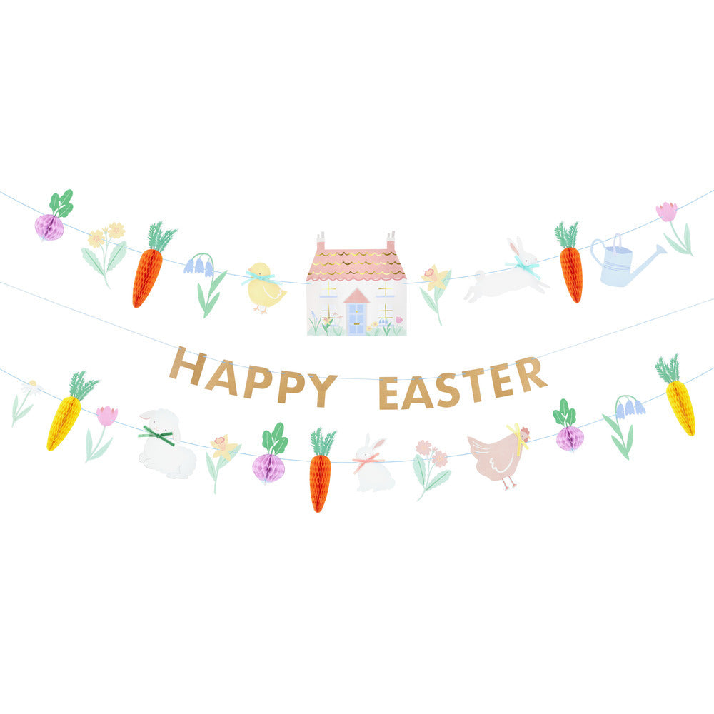 Guirnaldas de Pascua con animales y vegetales