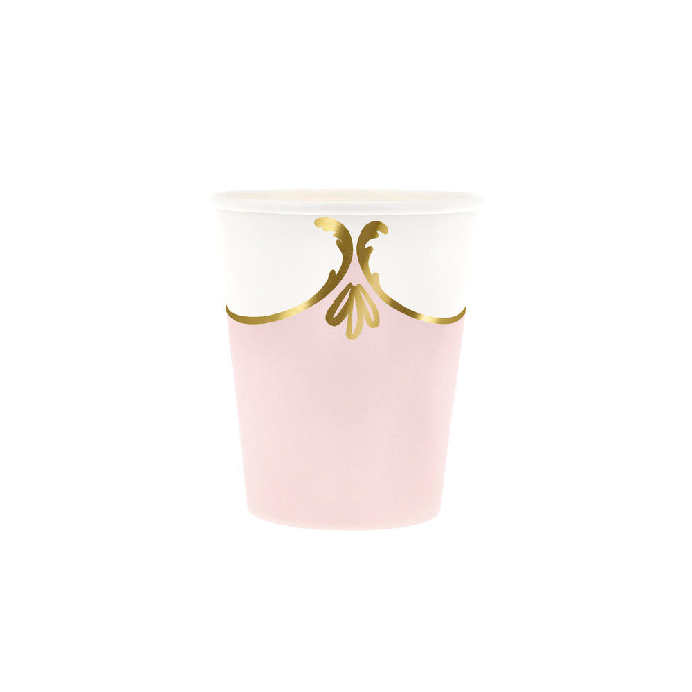 Vasos Rococó pastel 4 colores