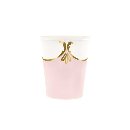 Vasos Rococó pastel 4 colores