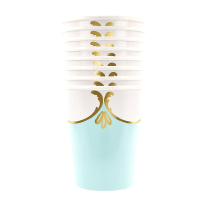 Vasos Rococó pastel 4 colores
