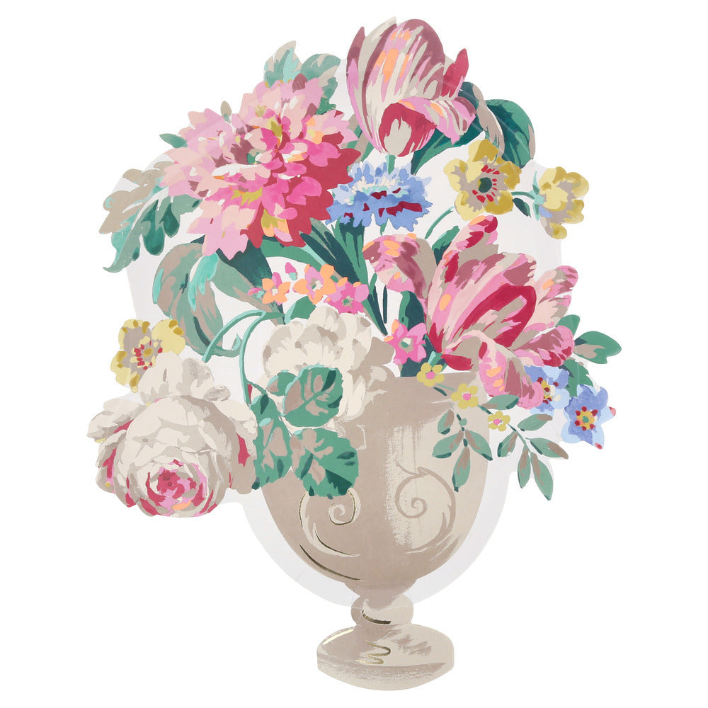 Platos con forma de jarrón Rococó floral