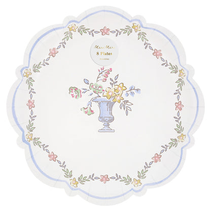 Platos con borde diseño chintz - grandes