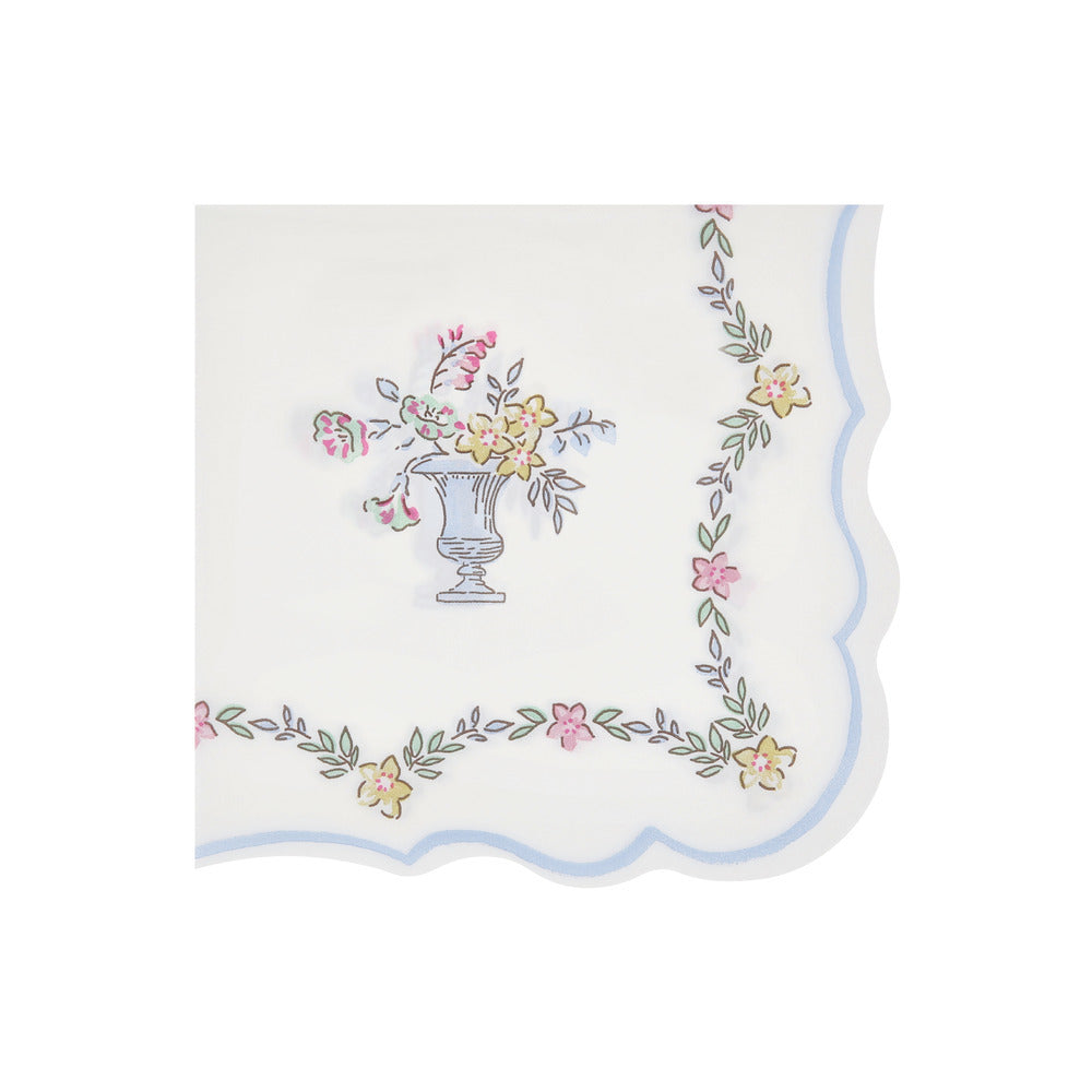 Servilletas con borde diseño chintz - grandes