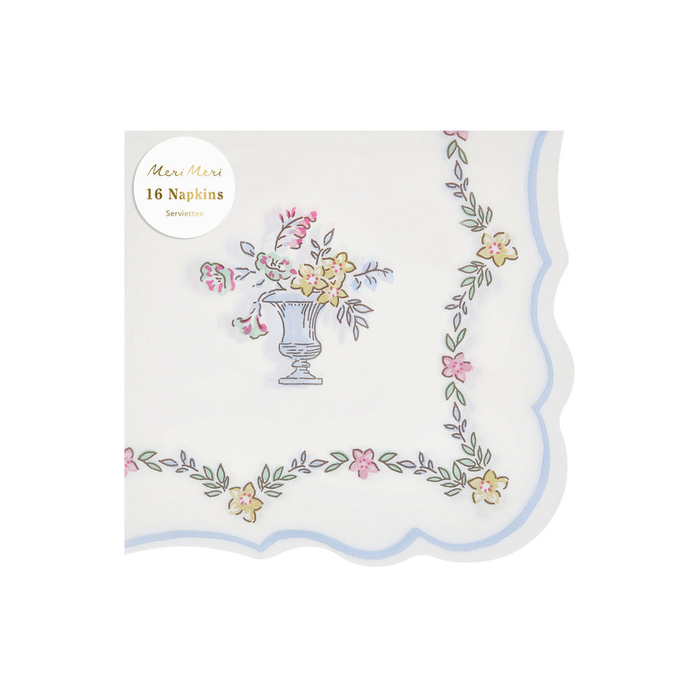 Servilletas con borde diseño chintz - grandes