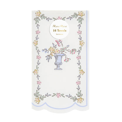 Servilletas con borde diseño chintz - alargadas
