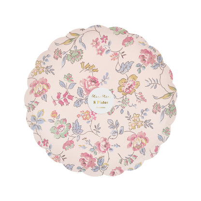 Platos con diseño chintz floral - medianos