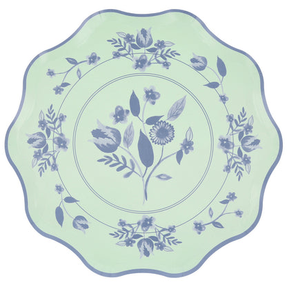 Platos con diseño botánico vintage - grandes
