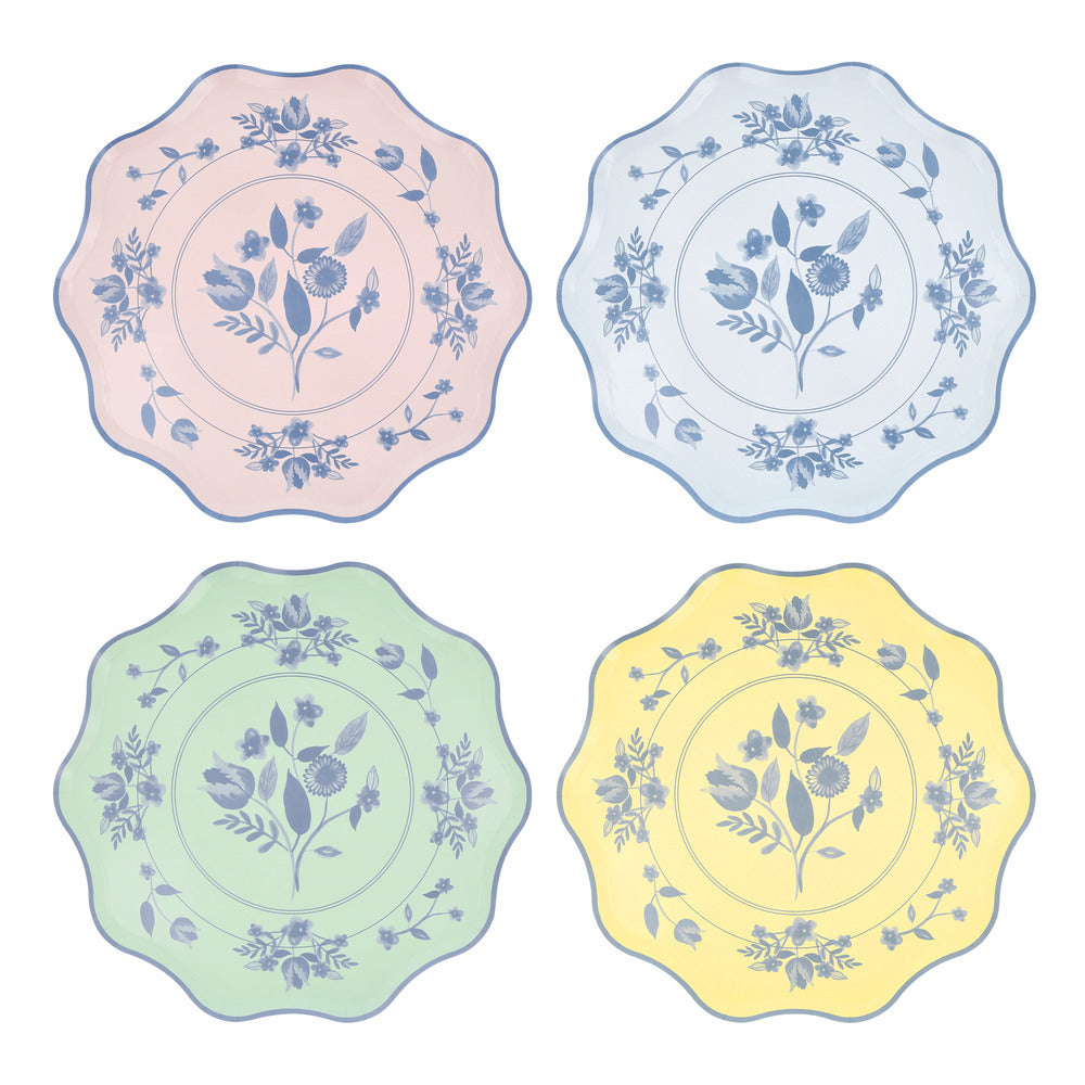 Platos con diseño botánico vintage - medianos