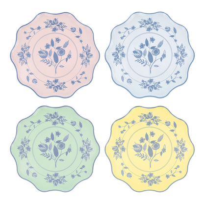 Platos con diseño botánico vintage - medianos