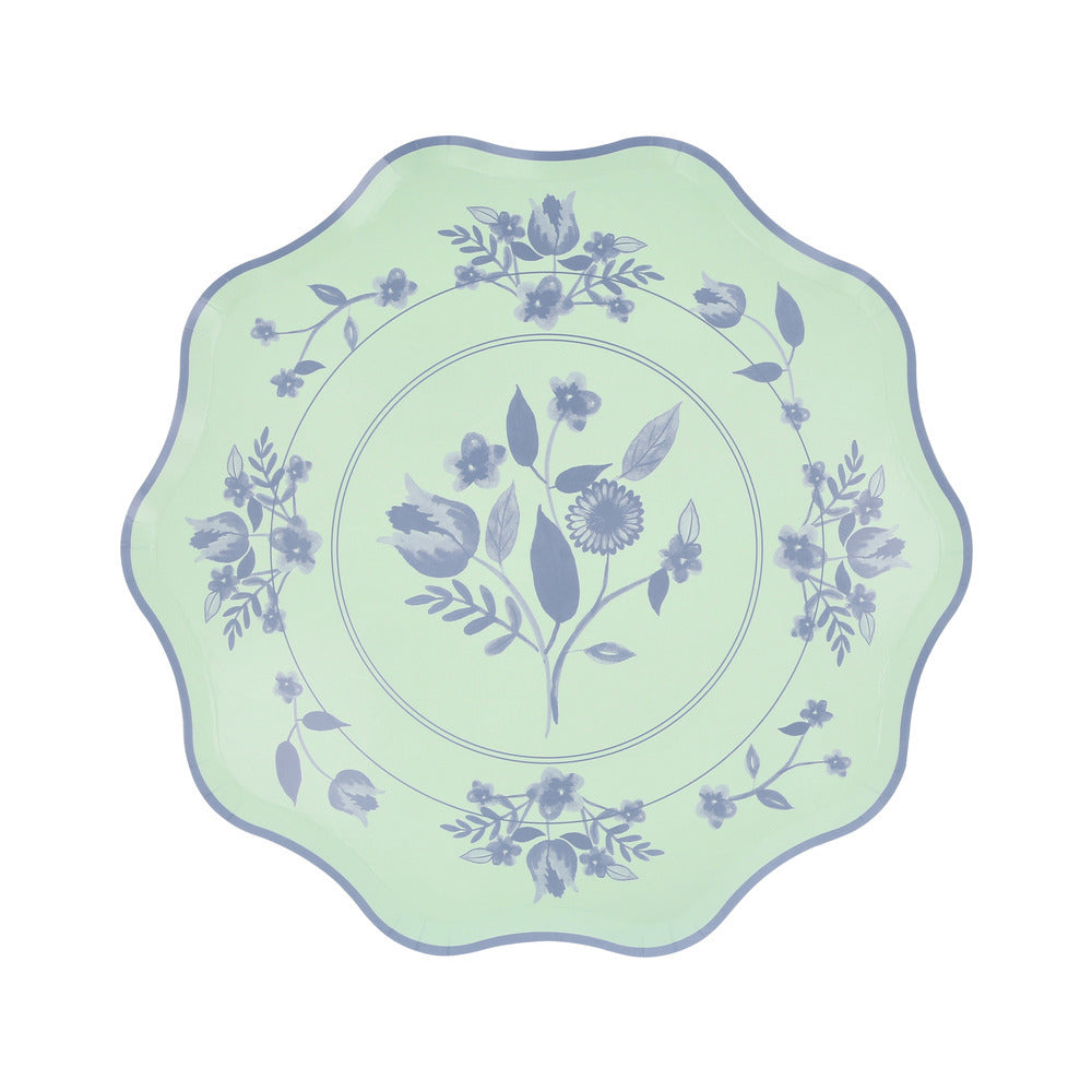 Platos con diseño botánico vintage - medianos