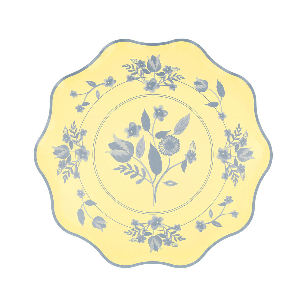 Platos con diseño botánico vintage - medianos