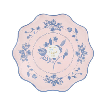 Platos con diseño botánico vintage - medianos