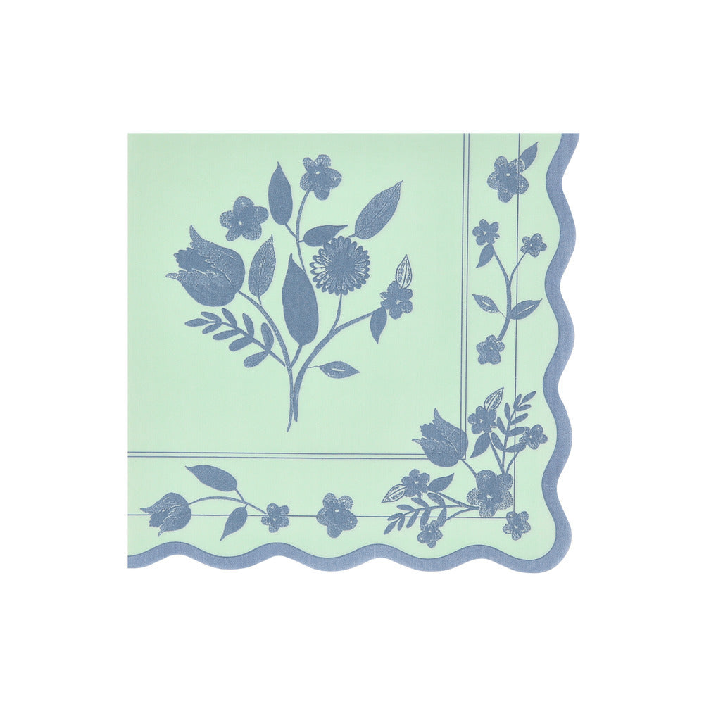 Servilletas con diseño botánico vintage - grandes