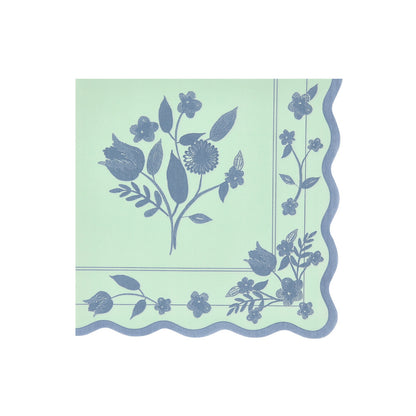 Servilletas con diseño botánico vintage - grandes