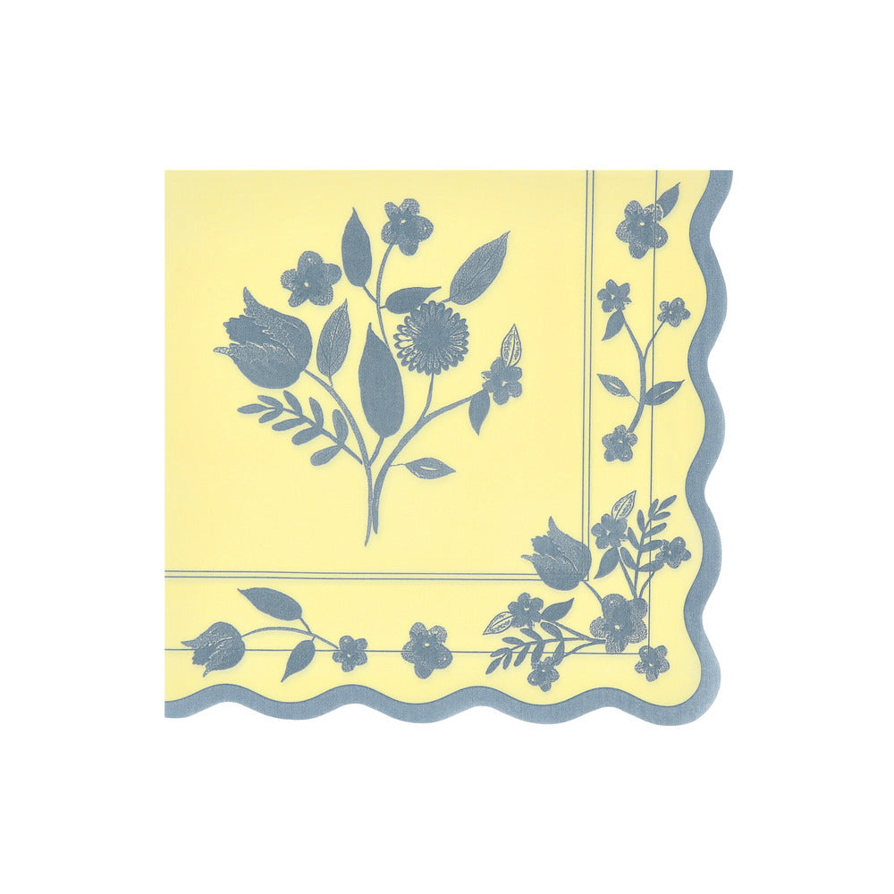 Servilletas con diseño botánico vintage - grandes