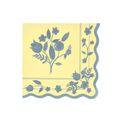 Servilletas con diseño botánico vintage - grandes
