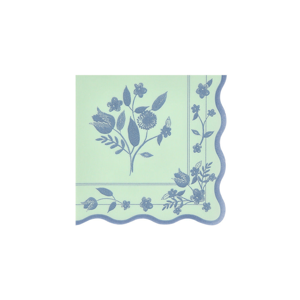 Servilletas con diseño botánico vintage - medianas