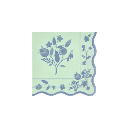 Servilletas con diseño botánico vintage - medianas