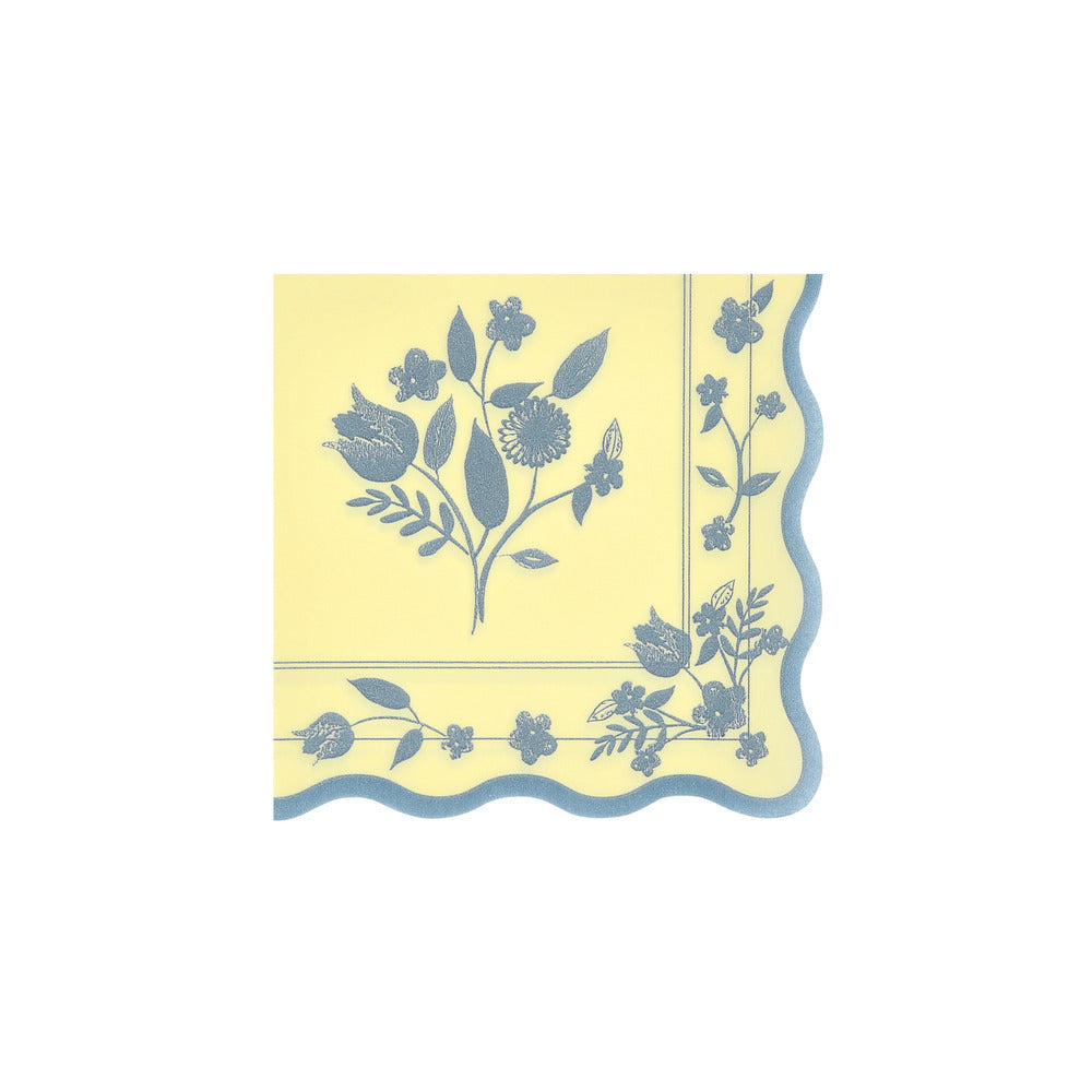 Servilletas con diseño botánico vintage - medianas