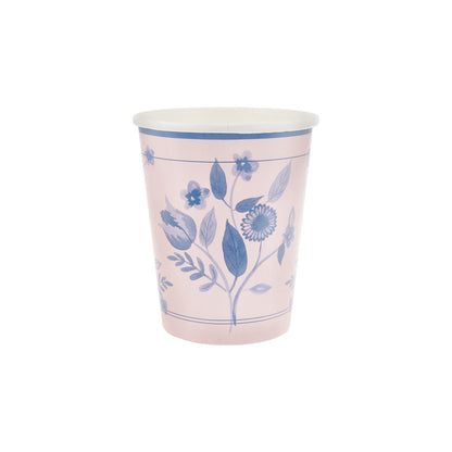 Vasos con diseño botánico vintage