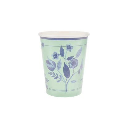Vasos con diseño botánico vintage