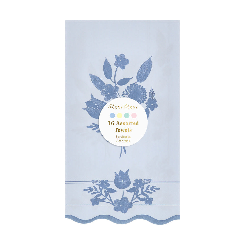 Servilletas con diseño botánico vintage - alargadas