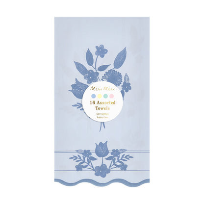 Servilletas con diseño botánico vintage - alargadas