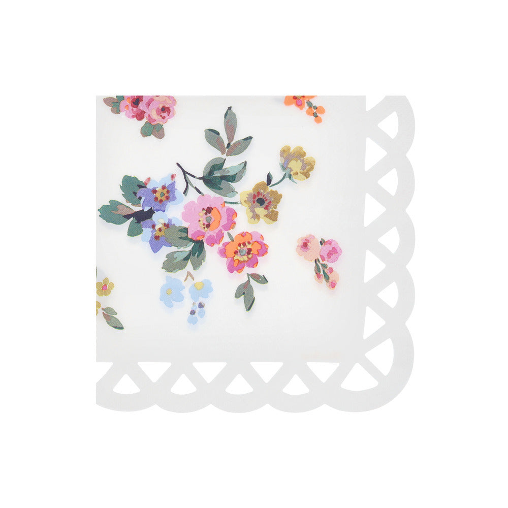Servilletas con diseño de canasto de flores - grandes