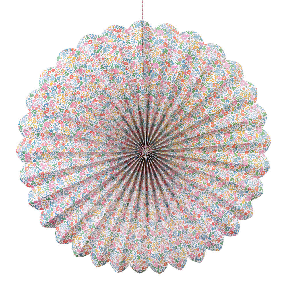 Abanicos gigantes de papel flores Liberty - 3 unidades