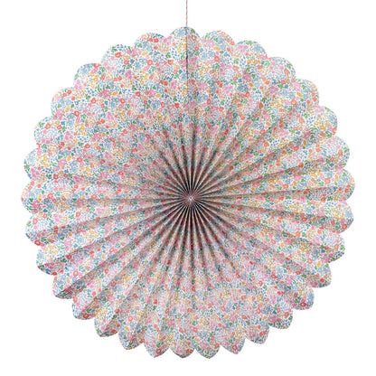 Abanicos gigantes de papel flores Liberty - 3 unidades