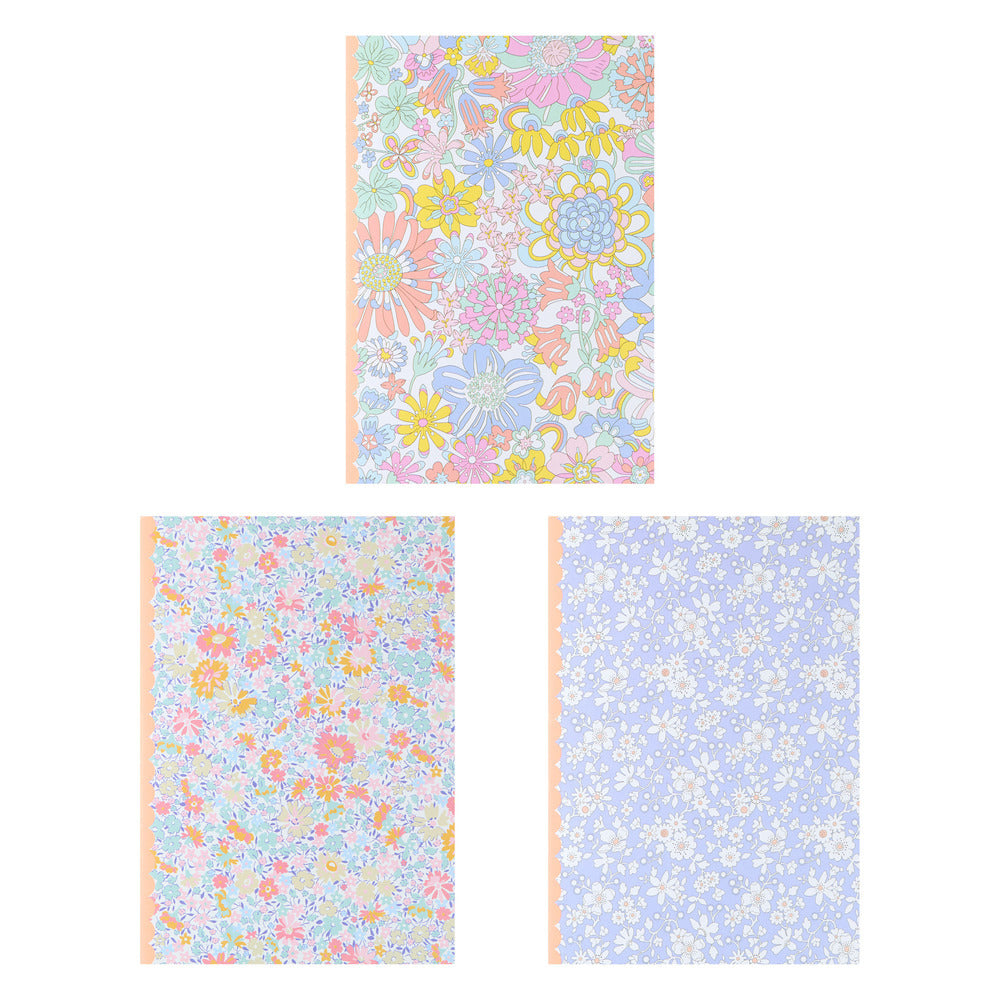Set de 3 libretas Liberty - 48 hojas