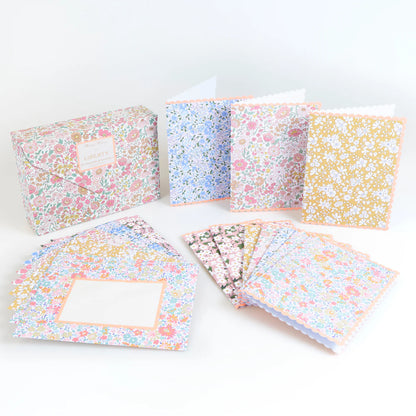 Set de 10 tarjetas Liberty con sobre en cajita