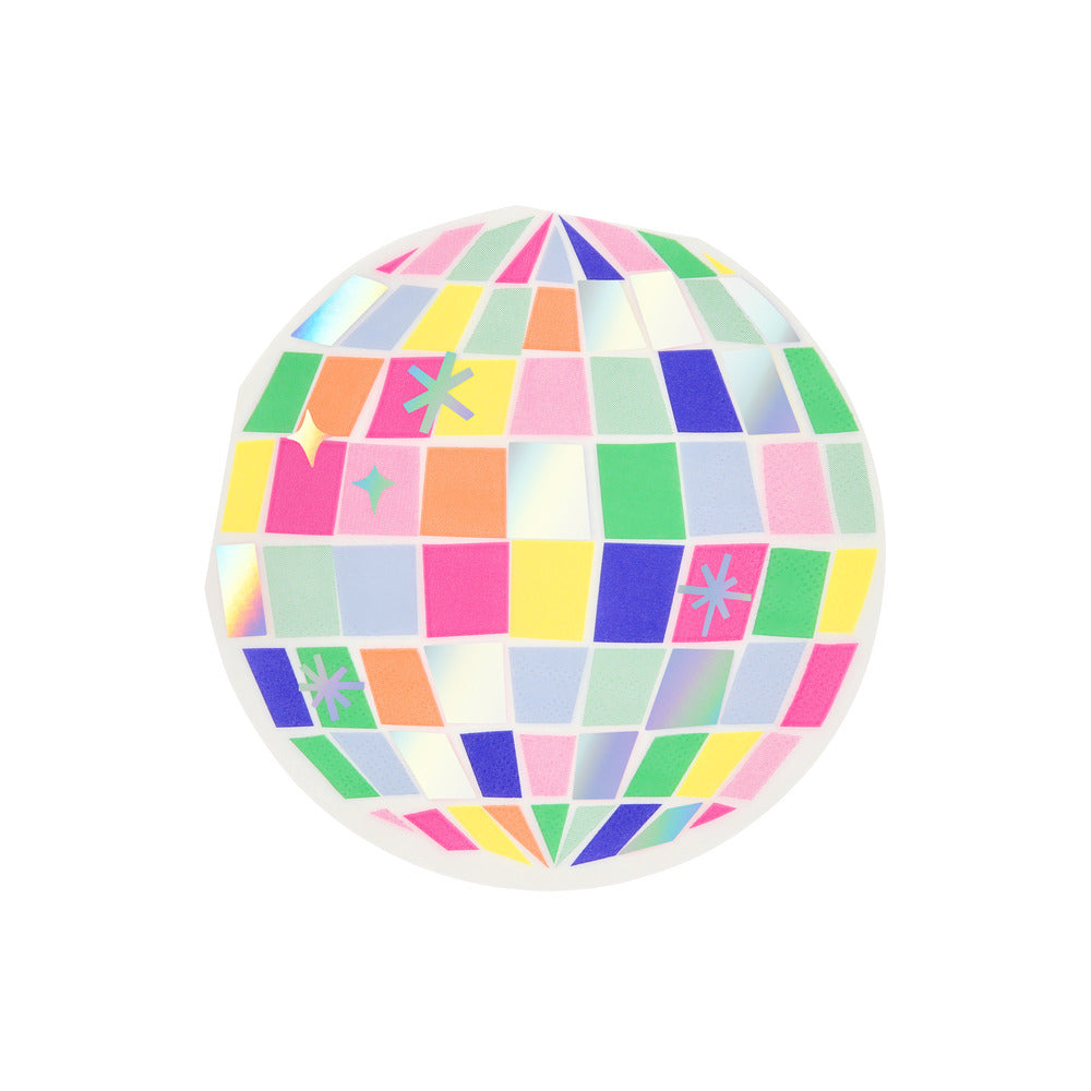 Servilletas con forma de bola disco