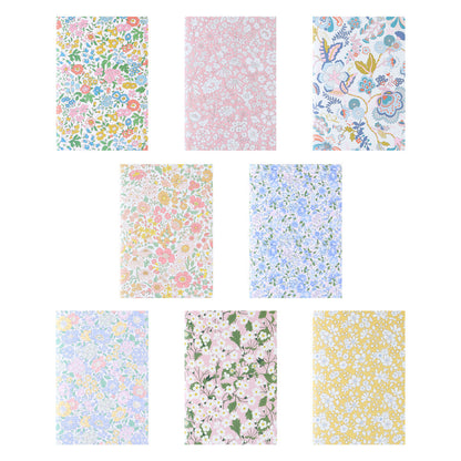 Set de 8 libretas Liberty en cajita - 80 hojas