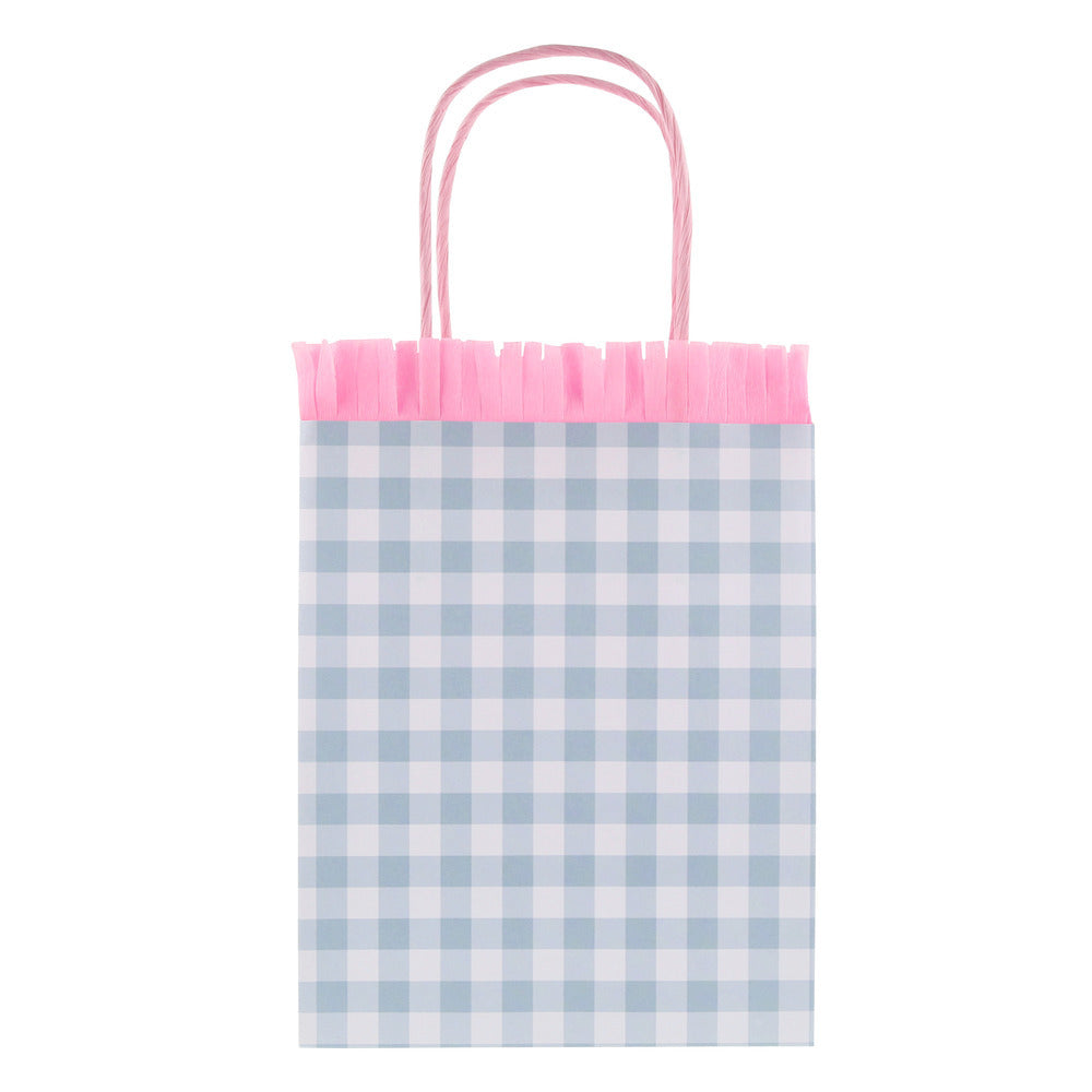 Bolsas para sorpresas - cuadrillé pastel 4 colores