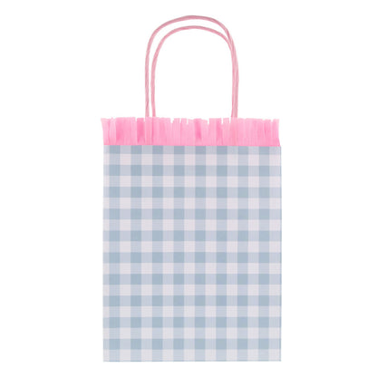 Bolsas para sorpresas - cuadrillé pastel 4 colores
