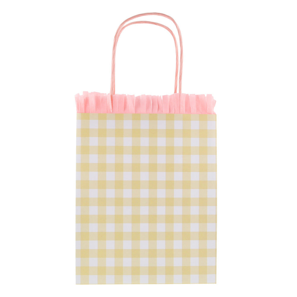 Bolsas para sorpresas - cuadrillé pastel 4 colores