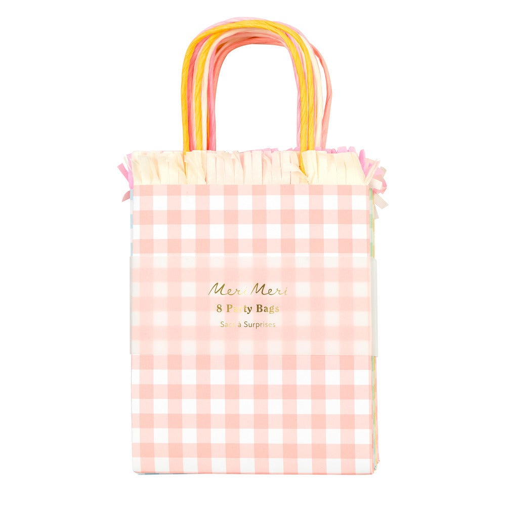 Bolsas para sorpresas - cuadrillé pastel 4 colores