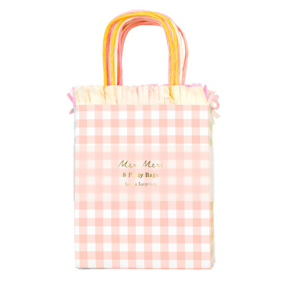 Bolsas para sorpresas - cuadrillé pastel 4 colores