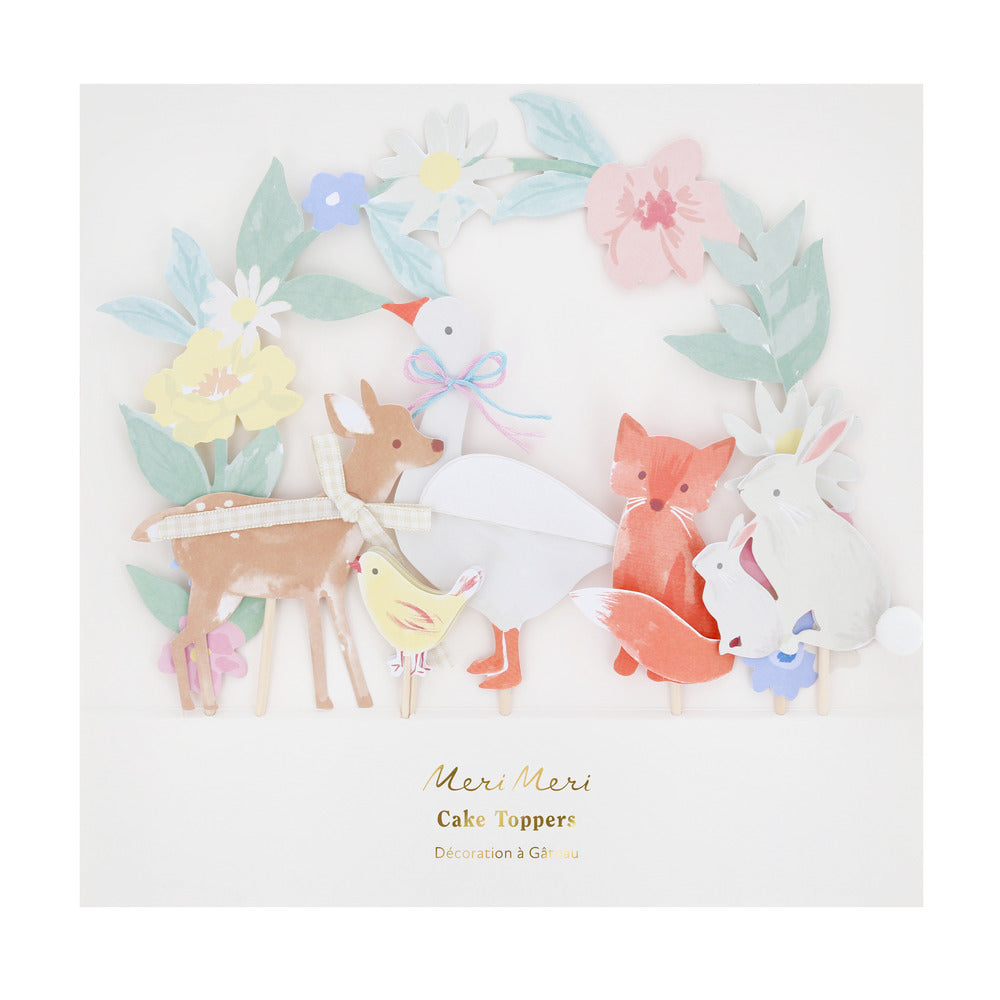 Toppers para torta - pequeños animales