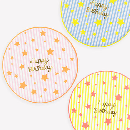 Platos estrellas y rayas - grandes