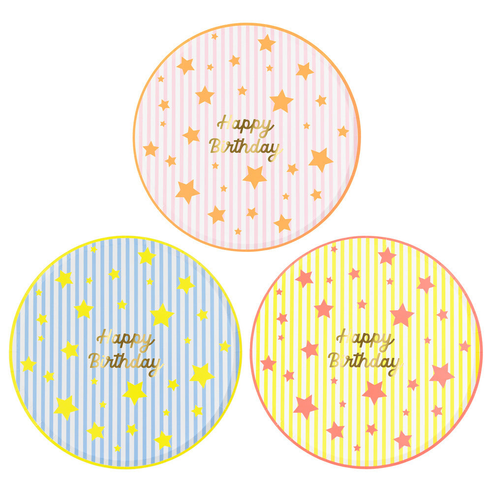 Platos estrellas y rayas - grandes